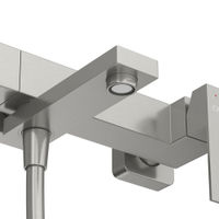 Смеситель для ванны Cezares SLIDER-VD-IN однорычажный в комплекте с ручным душем, шлангом и держателем (сатин) — 5