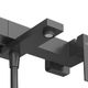 SLIDER-VD-NOP Смеситель для ванны и душа однорычажный в комплекте с ручным душем, шлангом и держателем, черный матовый
