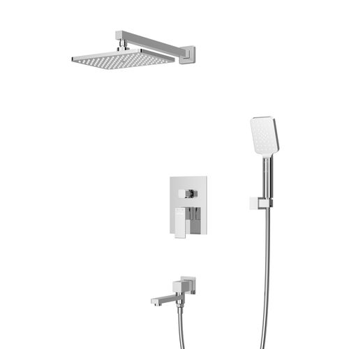Душевая система скрытого монтажа Cezares SLIDER-VDSET-01 с изливом (хром)