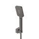SLIDER-VDSET-GM Душевой комплект встраиваемый с изливом (смеситель, верхний душ, ручной душ со шлангом, излив, штуцер с держателем), оружейная сталь