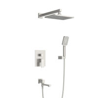 Душевая система скрытого монтажа Cezares SLIDER-VDSET-IN с изливом (сатин) — 2