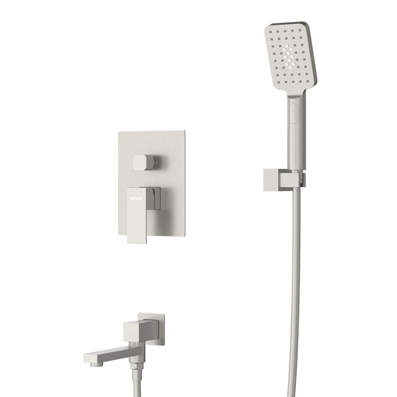 Душевая система скрытого монтажа Cezares SLIDER-VDSET-IN с изливом (сатин)