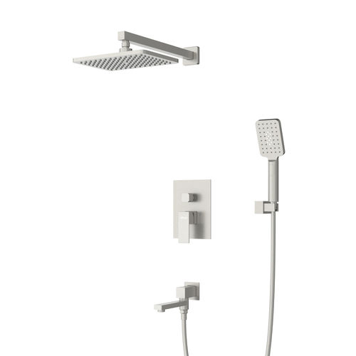 Душевая система скрытого монтажа Cezares SLIDER-VDSET-IN с изливом (сатин)