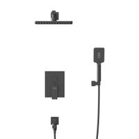 Душевая система скрытого монтажа Cezares SLIDER-VDSET-NOP с изливом (черный матовый) — 3