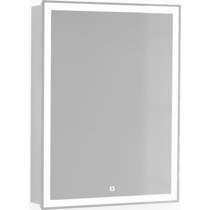 Шкаф с зеркалом для ванной Raval Split new 50x75 см Spl.03.50/W/RL с часами