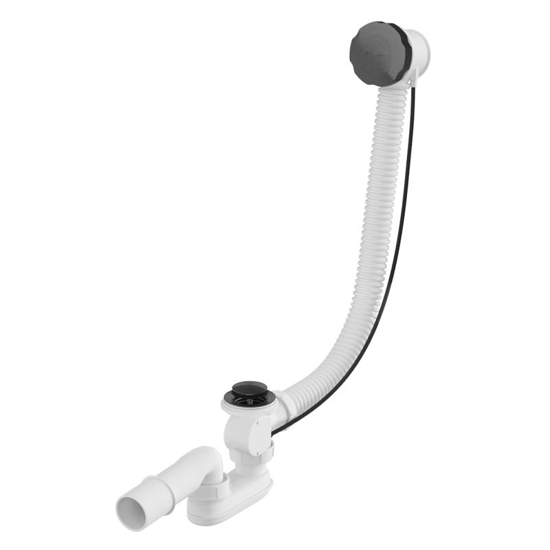 Сифон для ванны WHITECROSS 60 см SPWC60GM (оружейная сталь)