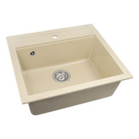 Кухонная мойка из искусственного камня AquaSanita Quadro SQQ 100 111 W silica — 1