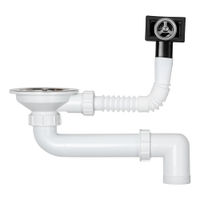 Кухонная мойка из искусственного камня AquaSanita Quadro SQQ 100 601 W black metallic — 5