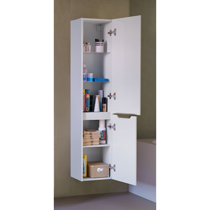 Шкаф-пенал для ванной Raval Wector/Statik 150 подвесной / Sta.04.150/P/W белый