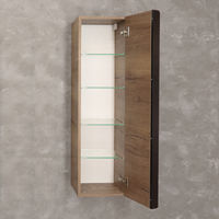 Шкаф-пенал для ванной Jorno Steal 115 подвесной / Ste.04.115/P/Da — 3