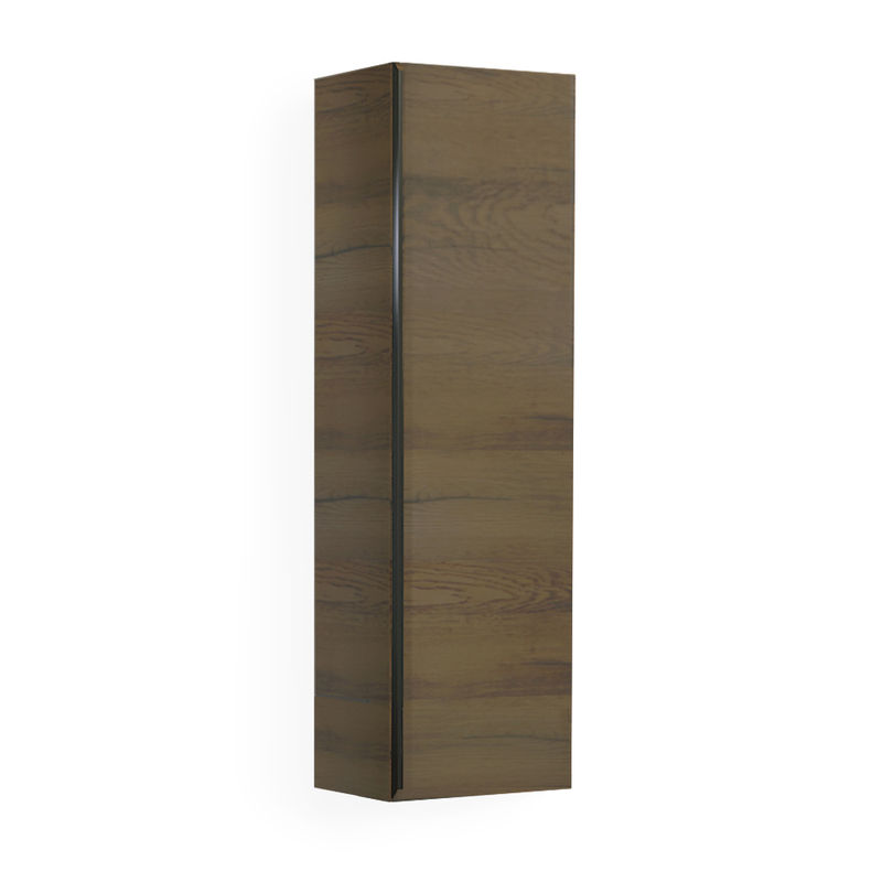 Шкаф-пенал для ванной Jorno Steal 115 подвесной / Ste.04.115/P/Da