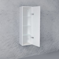 Шкаф-пенал для ванной Jorno Stone 120 подвесной / Stn.04.120/P/W/JR белый — 3