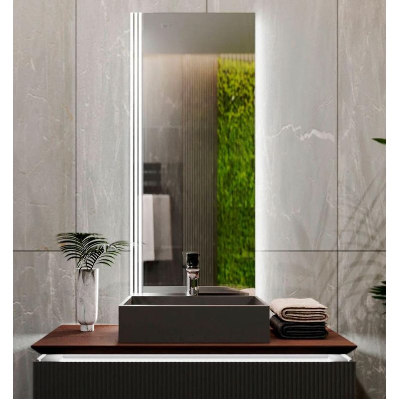 Зеркало Jorno Strong Str.02.57/P/A с диммируемой подсветкой и бесконтактным включателем