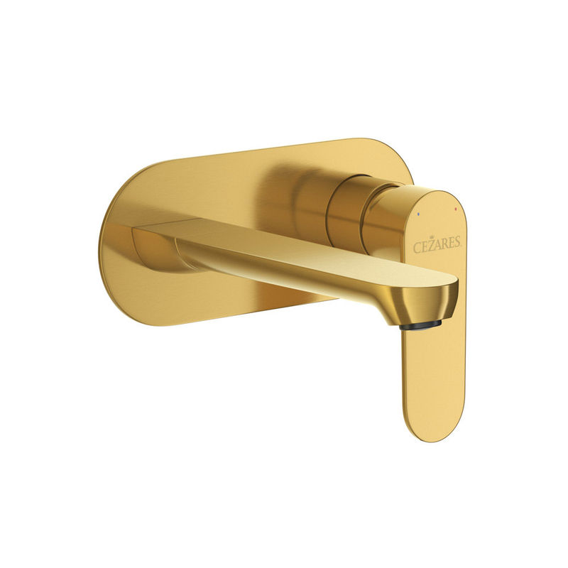 Смеситель скрытого монтажа для раковины Cezares STYLUS-BLI1-BORO-W0 с внутренней частью без донного клапана (брашированное золото)