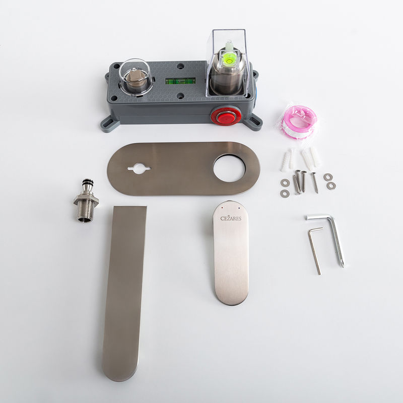 STYLUS-BLI1-IN-W0 Смеситель для раковины встраиваемый с внутренней частью, без донного клапана, сатин