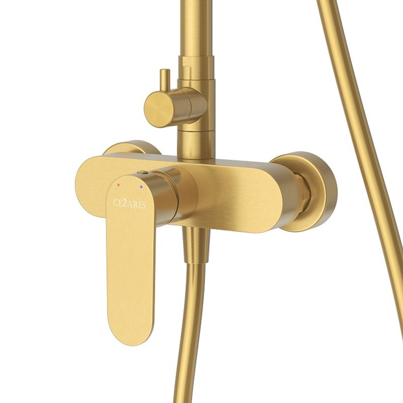 Душевая система Cezares STYLUS-CD-BORO брашированное золото
