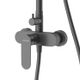STYLUS-CD-NOP Душевая стойка со смесителем, черный матовый