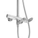 STYLUS-CVD-01 Душевая стойка со смесителем и изливом, хром