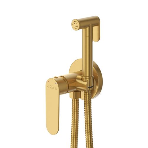 Встраиваемый гигиенический душ Cezares STYLUS-DIF-BORO брашированное золото