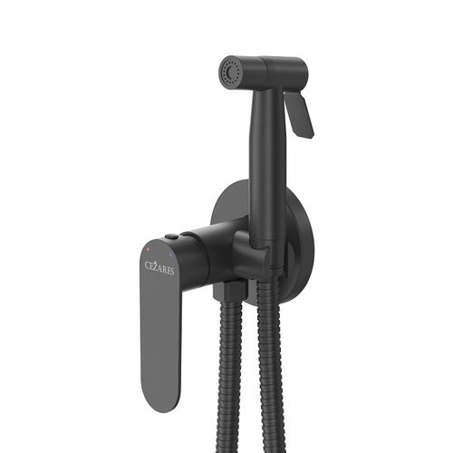 Встраиваемый гигиенический душ Cezares STYLUS-DIF-NOP черный матовый
