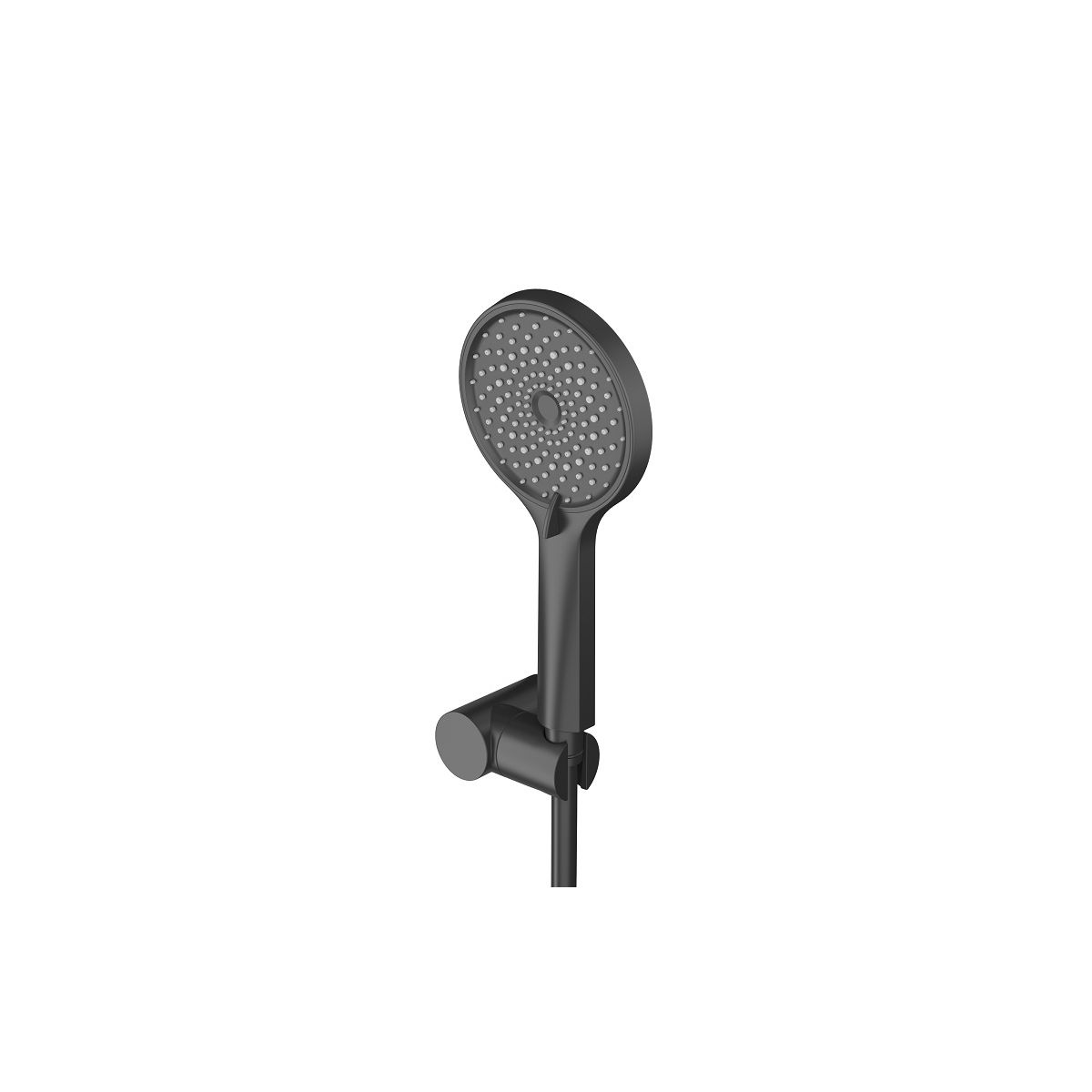 STYLUS-DSET-NOP Душевой комплект встраиваемый (смеситель встраиваемый, верхний душ, ручной душ со шлангом, штуцер с держателем), черный матовый