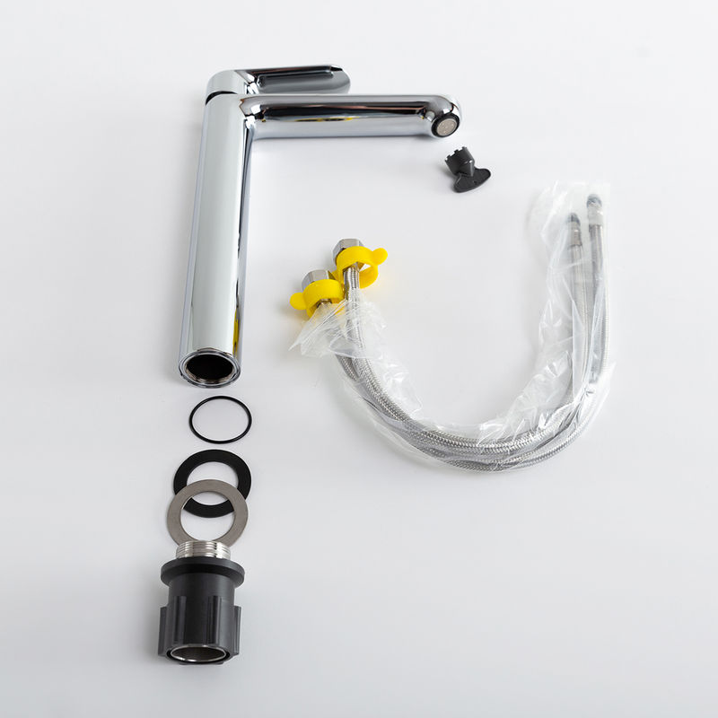 Смеситель для раковины Cezares STYLUS-LC-01-W0 однорычажный без донного клапана (хром)