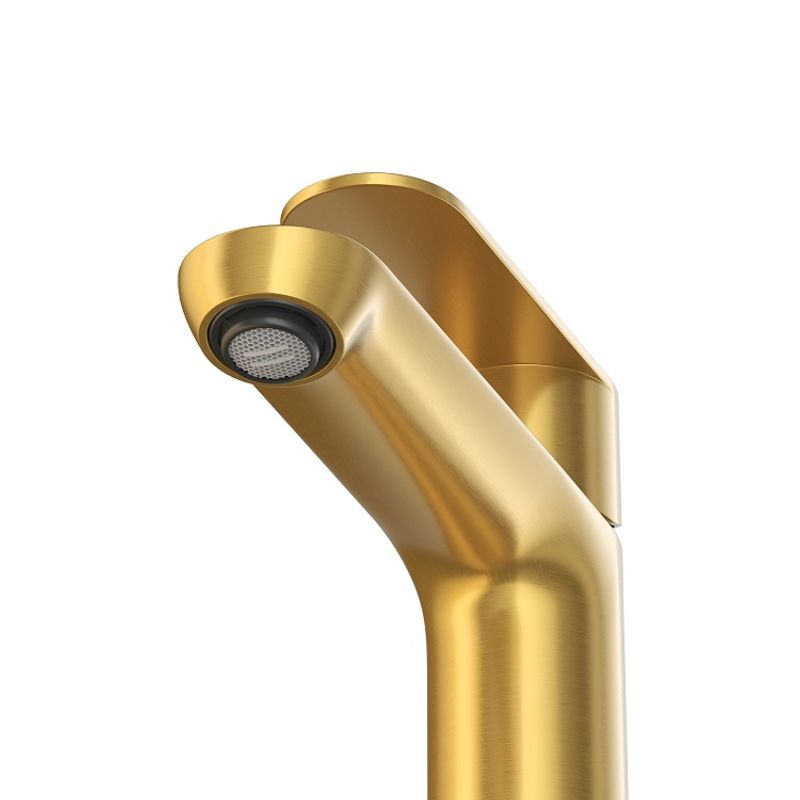 Смеситель для раковины Cezares STYLUS-LS-BORO однорычажный с донным клапаном (брашированное золото)