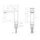 STYLUS-LS-NOP Смеситель для раковины однорычажный с донным клапаном, черный матовый