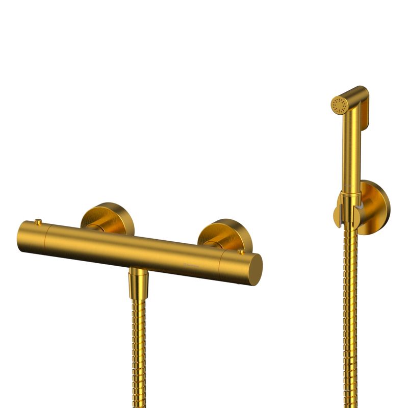 Гигиенический душ WHITECROSS Y SYSYBI3GLB термостатический (брашированное золото)