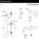 Система для биде наружного монтажа WHITECROSS Y SYSYBI3NIB (брашированный никель)