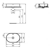 Раковина Ideal Standard Strada II Oval Vessel 60 см / T360401 — 3