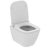 Подвесной унитаз Ideal Standard i.life S 48 см с технологией RimLS с тонким сиденьем Soft-close / T459201+T532801 — 2