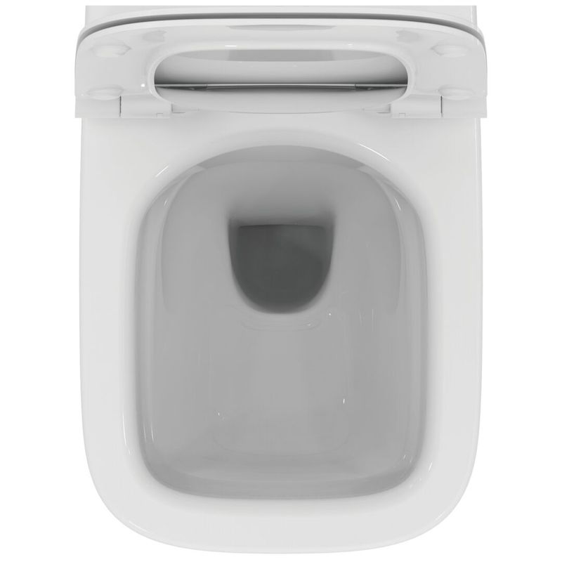 Подвесной унитаз Ideal Standard i.life S 48 см с технологией RimLS с тонким сиденьем Soft-close / T459201+T532801