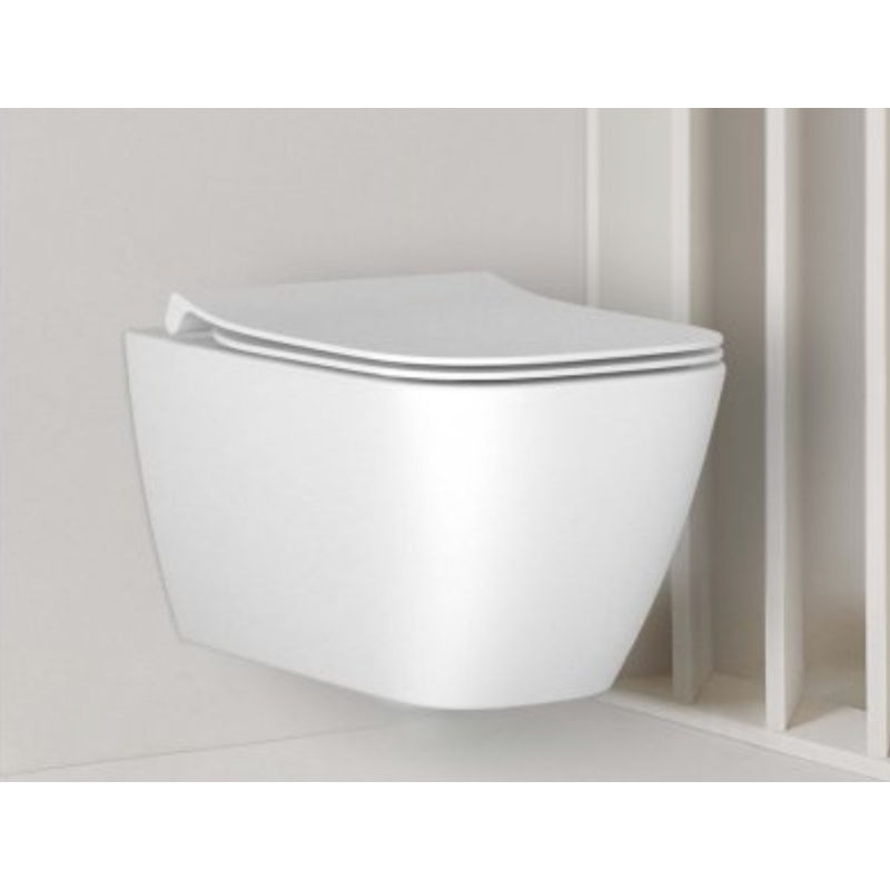 Подвесной унитаз Ideal Standard i.life B с технологией RimLS с сиденьем Slim Soft-close / T461401+T500301