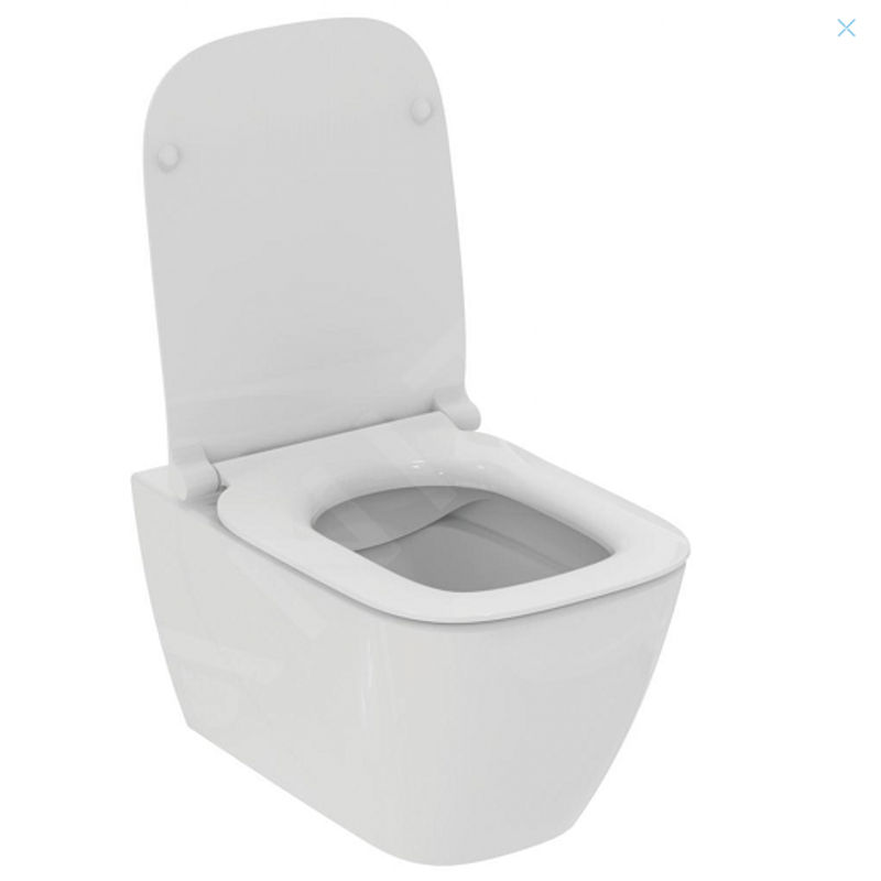 Подвесной унитаз Ideal Standard i.life B с технологией RimLS с сиденьем Slim Soft-close / T461401+T500301