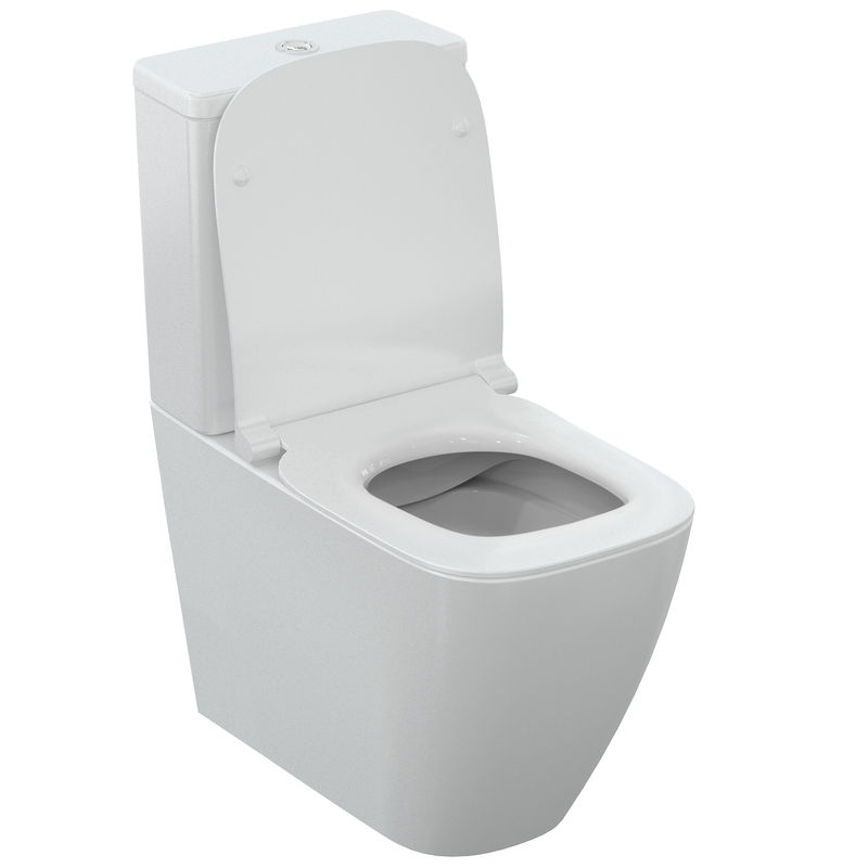 Напольный унитаз Ideal Standard i.life S безободковый пристенный + сиденье Soft-close / T500001+T473501+T532901