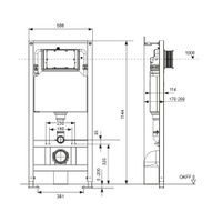 Инсталляция для унитаза TECE spring S401111 пластиковая панель смыва LT хром глянцевый — 6
