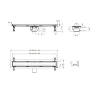 Душевой лоток TECE spring Linus 900 S600900 с основой Plate для плитки или керамогранита — 4