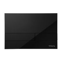 Кнопка смыва TECE spring square S240851 акрил черная — 1