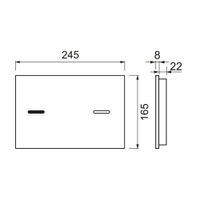 Кнопка смыва TECE spring lux S249702 стеклянная черная глянцевая — 2