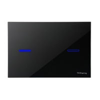 Кнопка смыва TECE spring lux S249702 стеклянная черная глянцевая — 1