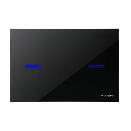 Кнопка смыва TECE spring lux S249702 стеклянная черная глянцевая