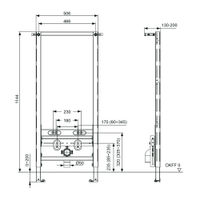 Инсталляция для биде TECE spring profil S330000 — 2