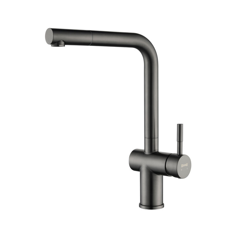 Смеситель для кухни ZorG TITAN PREMIUM PVD Gunblack