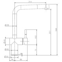 Смеситель для кухни ZorG TITAN PREMIUM PVD Gunblack — 2