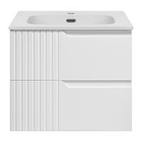 Тумба под раковину Brevita Tivolli 60 подвесная с 2 ящ. / Tiv-09060-0102Я белая матовая эмаль — 1