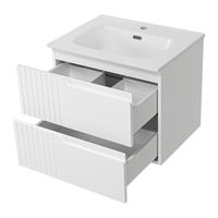 Тумба под раковину Brevita Tivolli 60 подвесная с 2 ящ. / Tiv-09060-0102Я белая матовая эмаль — 4