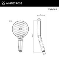 Душевая лейка WHITECROSS TOP-GLB 3 режима (брашированное золото) — 2