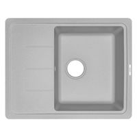 Кухонная мойка из искусственного камня ZorG Torino 62 серый жемчуг — 2