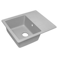 Кухонная мойка из искусственного камня ZorG Torino 62 серый жемчуг — 1